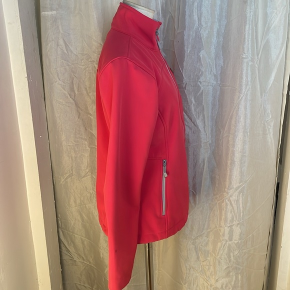 EUC Pink The North Face full zip waterproof jacket size small rn#61661 - Picture 4 of 6